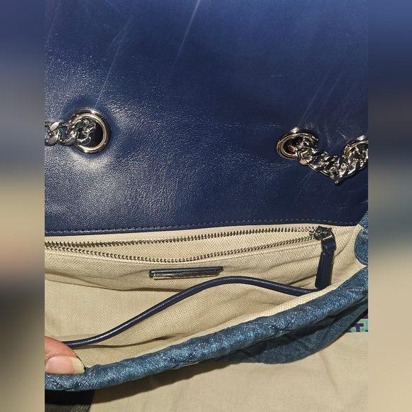 🛑SOLD SOLD SOLD🛑 New Tory Burch WILLA DENIM SMALL SHOULDER BAG DENIM - Picture 3 of 10